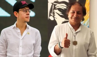 Daniel Rojas, presidente de la SAE, y Juan Fernando Petro.