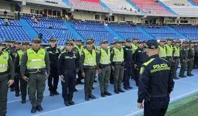 Dispositivo de seguridad para el estadio Metropolitano. 