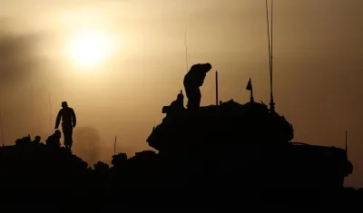 Ejército israelí en la Franja de Gaza.