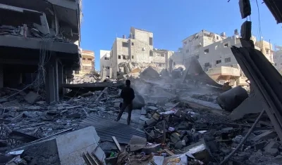 Imagen de la devastación en Gaza.