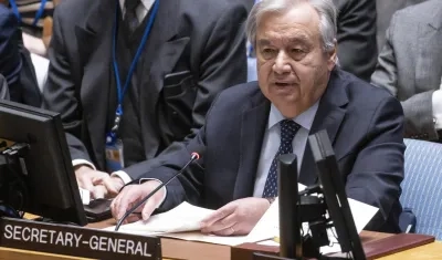 El secretario general de la ONU, António Guterres.