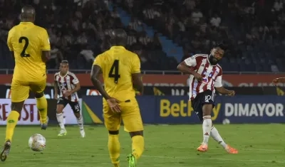 Uno delos partidos Junior-Bucaramanga de 2023.