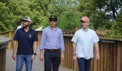 Jaime Pumarejo, Carlos Costa Posada y Carlos Eduardo Correa.