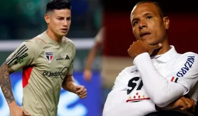James Rodríguez y Luis Fabiano