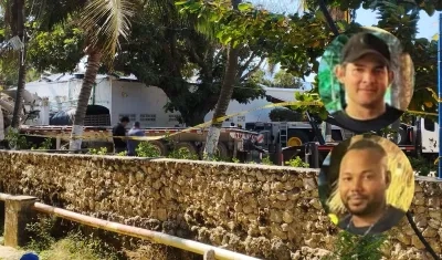 Lugar de los hechos y José Tomás Villegas Sequera y Luis David Castro Sarmiento, dos de las victimas