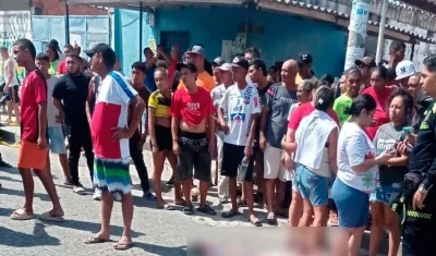 Lugar del asesinato en Malambo