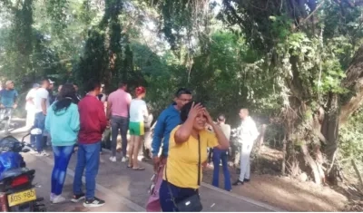 Lugar donde fueron hallados los cuerpos de los niños. 