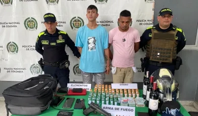 Luis Eduardo Cabarcas y Ricardo Jesús González Villa, capturados. 