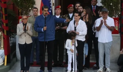 Nicolás Maduro y Alex Saab.