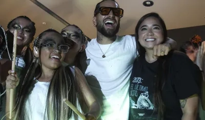 Maluma durante el concierto.