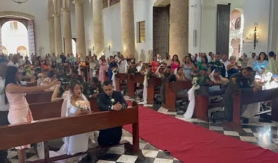 Matrimonio colectivo de Policías en Cartagena