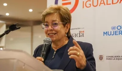 La Ministra de Trabajo, Gloria Inés Ramírez.