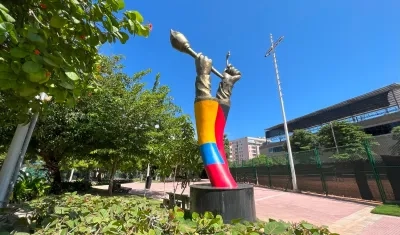 Monumento 'Solidaridad' en el parque El Golf
