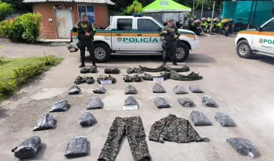 Prendas Militares Incautadas 