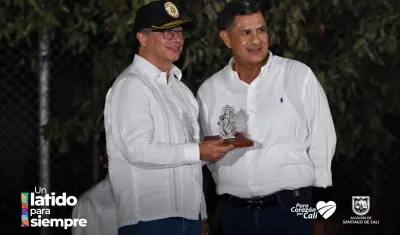 Presidente Gustavo Petro y Jorge Iván Ospina.