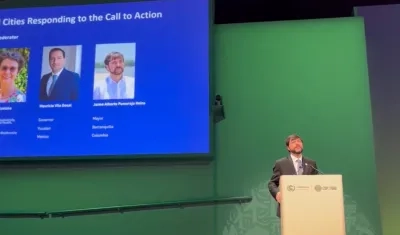 El Alcalde de Barranquilla, Jaime Pumarejo.