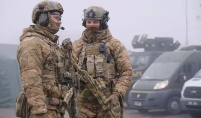 Soldados ucranianos.