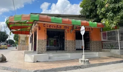‘Tienda mi Comprita’ donde se registró el ataque.