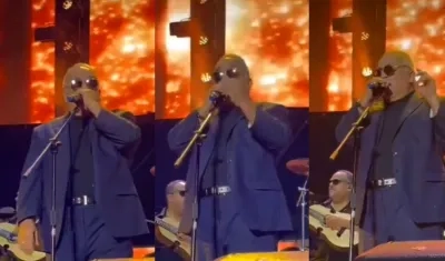 Willie Colón durante el concierto en Cali.