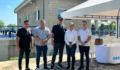 Los alcaldes de Baranoa y Polonuevo con representantes de Triple A y Asiser