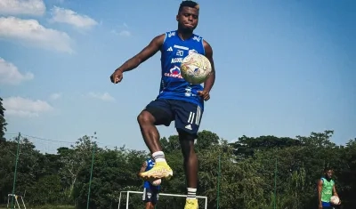 Déiber Caicedo, uno de los mejores jugadores de Junior en el semestre. 