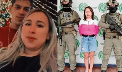 Wanda del Carmen Bermudez era pareja de 'Maldito Cris', dado de baja en Perú. En la otra imagen, su captura