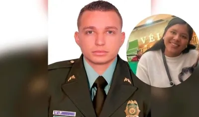 Carlos Eduardo Celine Padilla, capturado, y la víctima, Paula Andrea Celis Guzmán