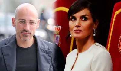 Jaime Del Burgo y la reina Letizia