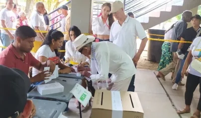 Las urnas en Gamarra, Cesar, fueron abiertas a las 8 a.m. 