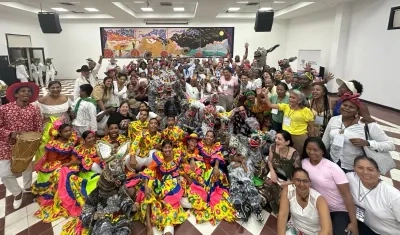 Danzas territoriales en un reciente encuentro convocado por la Secretaría de Cultura del Atlántico