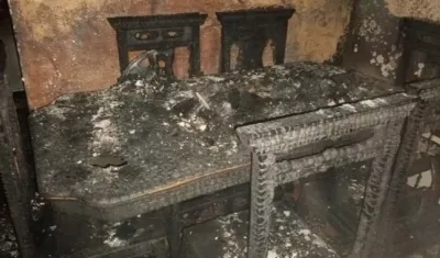 La mayor parte de la vivienda quedó reducida a cenizas