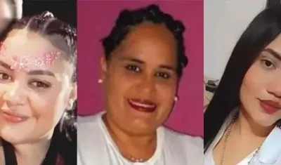 Sindry Mugno y sus hijas Betsy Liliana Vergara Mugno y Michel Mugno