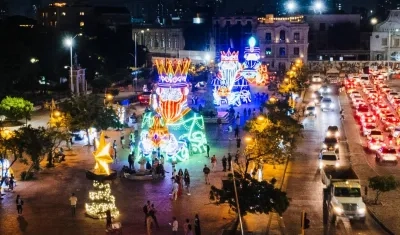 Iluminación navideña en Cartagena