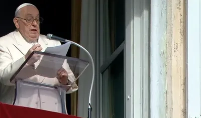 El Papa Francisco este domingo en su mensaje tradicional