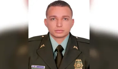 Carlos Eduardo Celine Padilla, patrullero de la Policía.