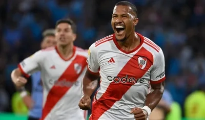 Salomón Rondón marcó 10 goles en un año en River Plate. 