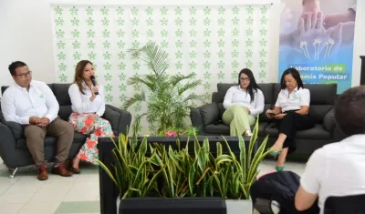 Jacqueline Roja, directora de la regional del Sena en el Atlántico, en la rendición de cuentas