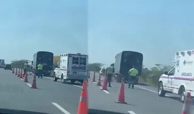 Imágenes del accidente.