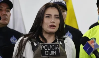 Aida Merlano, excongresista condenada, tras su deportación desde Venezuela.  