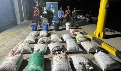 Las almejas incautadas.