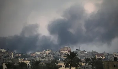 Imagen de los bombardeos israelís.