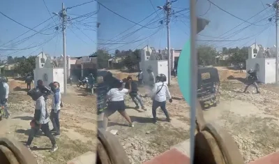 Ocho cobradiarios lanzaron piedras a la casa del deudor.