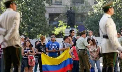 Imagen referencial de colombianos en España.
