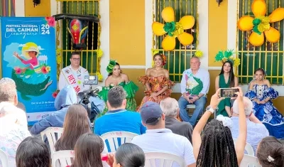 Comitiva del Festival Nacional del Caimán Cienaguero.