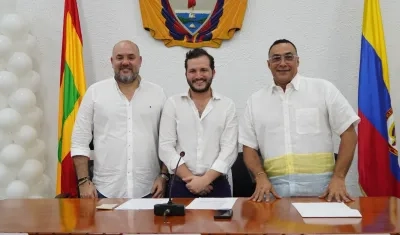 Mauricio Villafáñez Jabba y Antonio Bohórquez fueron designados como primer y segundo vicepresidente.