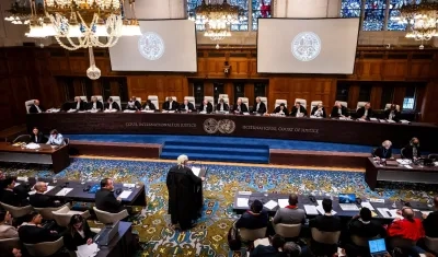 Imagen de la audiencia contra Israel.