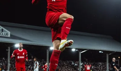 La celebración de Luis Díaz.