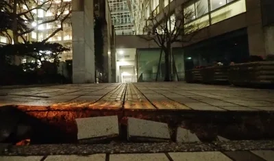 Daños por terremoto en Japón. 