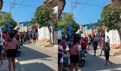 Enfrentamientos de jóvenes. 