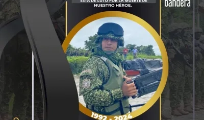 El infante de marina profesional Esteban Porras Blanquiceth.